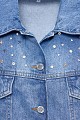 Denim τζάκετ με στρας