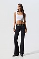 Sleeveless knitted crop top