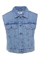 Denim γιλέκο με στρας