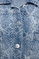 Snake print denim τζάκετ