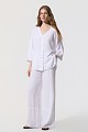 Linen-look kaftan