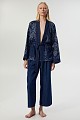 Denim κιμονό με τύπωμα
