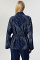 Denim κιμονό με τύπωμα