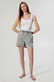 Denim shorts with rhinestones