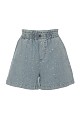 Denim shorts with rhinestones