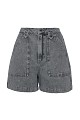 Denim σορτς με τσέπες