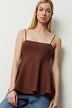 Knitted top with straps