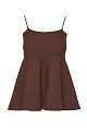 Knitted top with straps