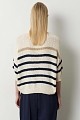 Cardigan din tricot cu dungi