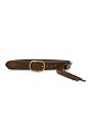 Suede belt with tassel