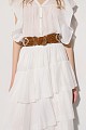 Wide belt with beads