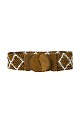 Wide belt with beads