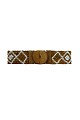 Wide belt with beads