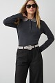Belt with rhinestones
