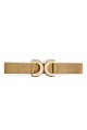 Wide belt with weave