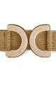 Wide belt with weave