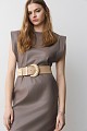 Elasticated belt with buckle