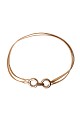 Metal belt with hoops