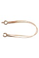 Metal belt with hoops