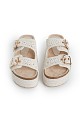 Woven platform sandals