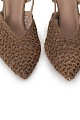 Weave style slingback heels