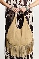 Fringed shoulder bag