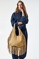 Fringed shoulder bag