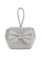 Purse with bow and rhinestones
