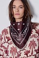 Embelished printed scarf
