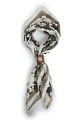 Printed scarf with jewel