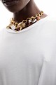 Chain necklace with hanging charms