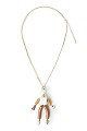 Long necklace with hanging beads