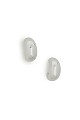 Earrings in half moon shape
