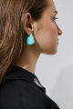 Earrings with silver details