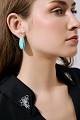 Earrings with silver details