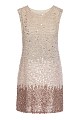 Mini sequined dress - Gold label