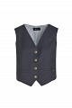 Vest with bejeweled buttons
