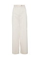 Striped trousers with elasticated waist