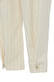 Striped trousers with pleats