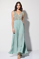 Maxi pleated sequined dress - Gold label