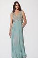 Maxi pleated sequined dress - Gold label