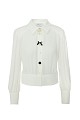 Blouse with long sleeves and pins
