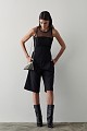 Sleeveless top with sheer detail