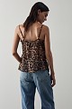 Animal print top with lace