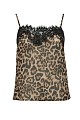Animal print top with lace