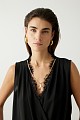Sleeveless wrap blouse