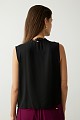 Sleeveless wrap blouse