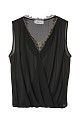 Sleeveless wrap blouse