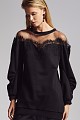 Sweater with lace detail