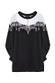 Sweater with lace detail